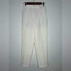 NWT GU Off White Trouser Pant Size Small Japanese Brand Office Clean Girl